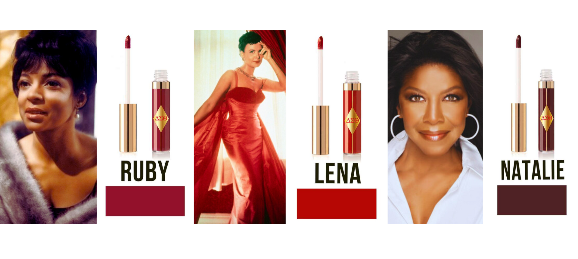 Delta Sigma Theta Lip Gloss - Lena, Ruby, Natalie